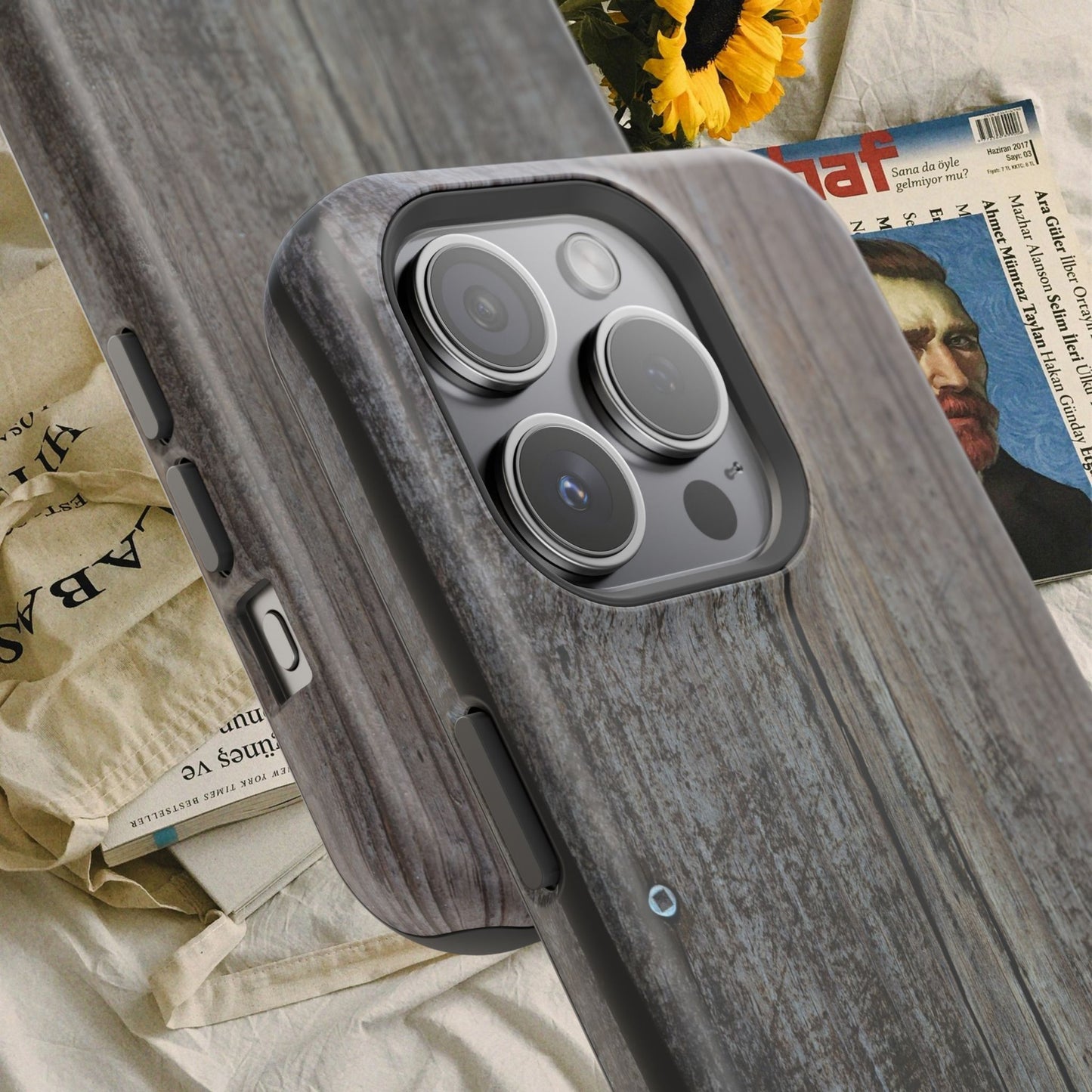 Impact-Resistant Tough Cases_ iPhone Case_ Series N8+ TCPCASE PT2WW006_ Limited Edition  Wooden Grain Phone Case for iPhones by WesternWaves: