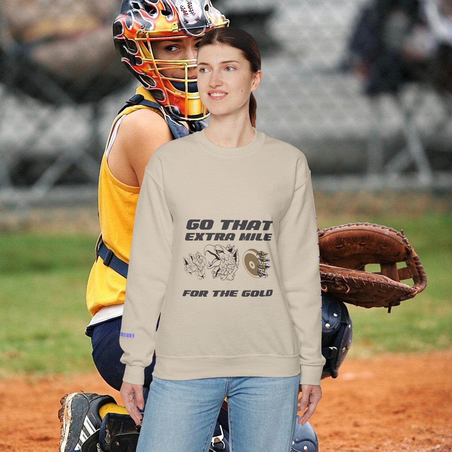 Unisex Heavy Blend™ Crewneck Sweatshirt_ N2 Sports Series SPW UHBCSS PT2WW005_ Limited Edition ‘Zeztz’ Brand Sports Elements by WesternWaves: