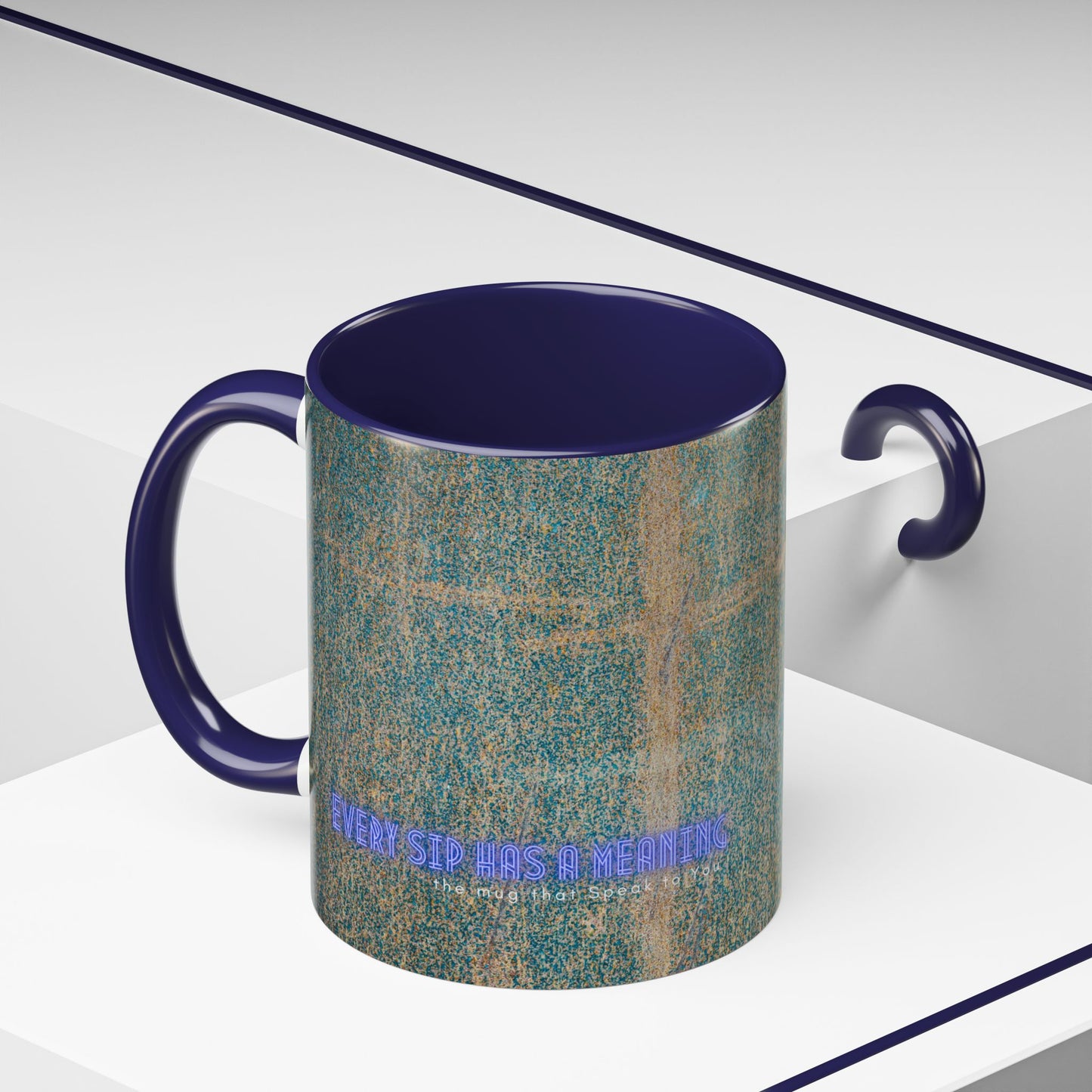 Accent Coffee Mug 11, 15oz_ N2 Series SPW ACM11OZ PT2WW008_ Vibrant Limited Edition Design by WesternWawes: