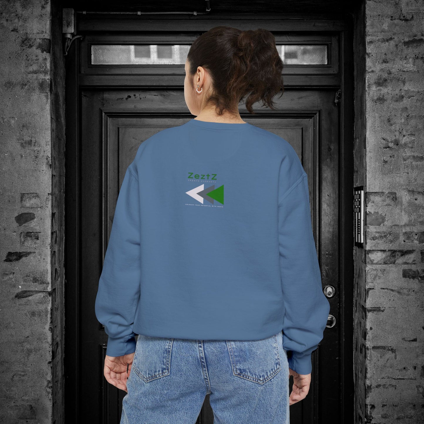 Unisex Garment-Dyed Sweatshirt_ N2 Series SPW USGDSS PT2WW001_ Limited Edition Masterpiece of ‘ZeztZ’ Sports Brand Luxury & Casual Comfort by WesternWaves: