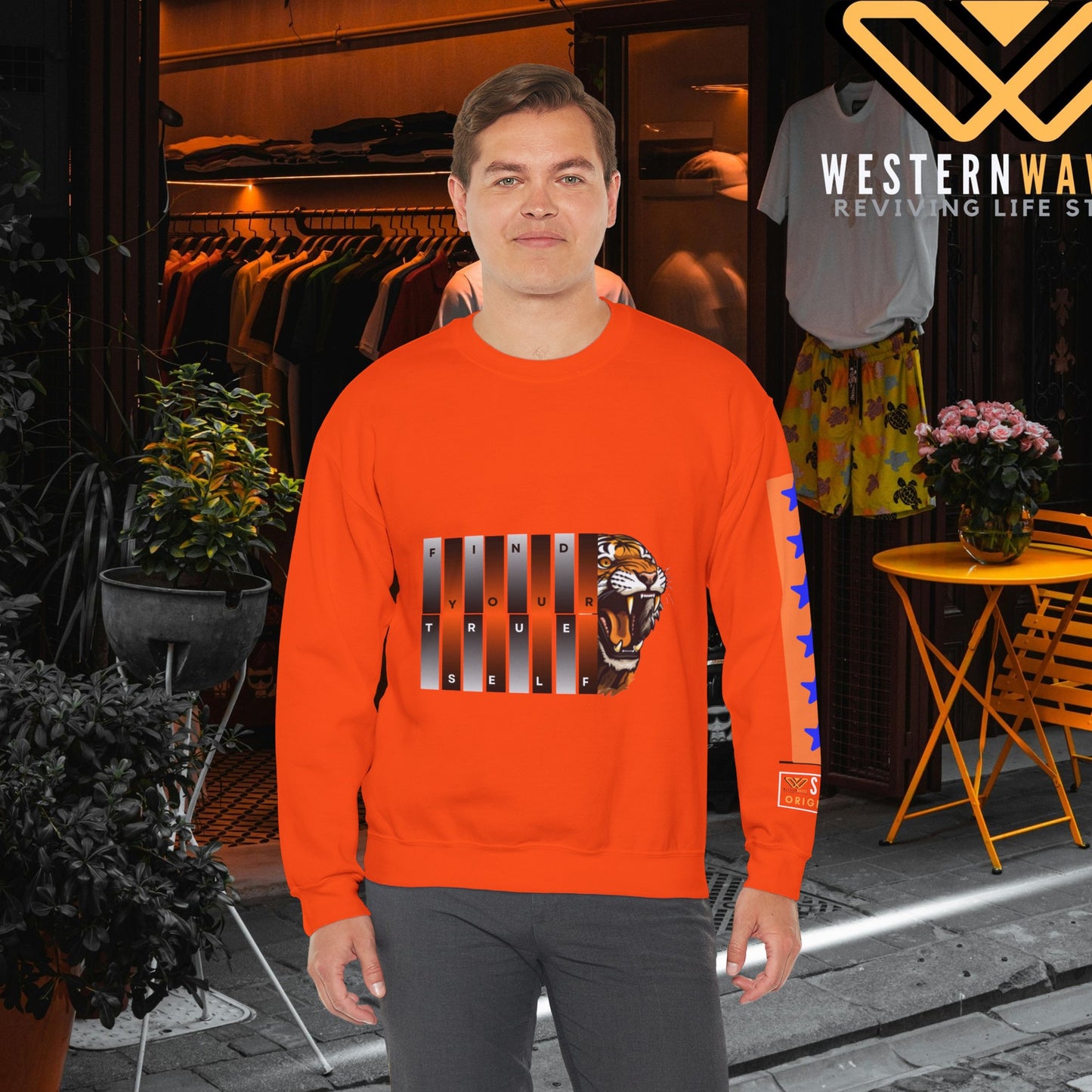 Unisex Heavy Blend™ Crewneck Sweatshirt_ N2 Series SPW UHBCSS PT2WW011_ Limited Edition Pure Luxury  By WesternWaves: