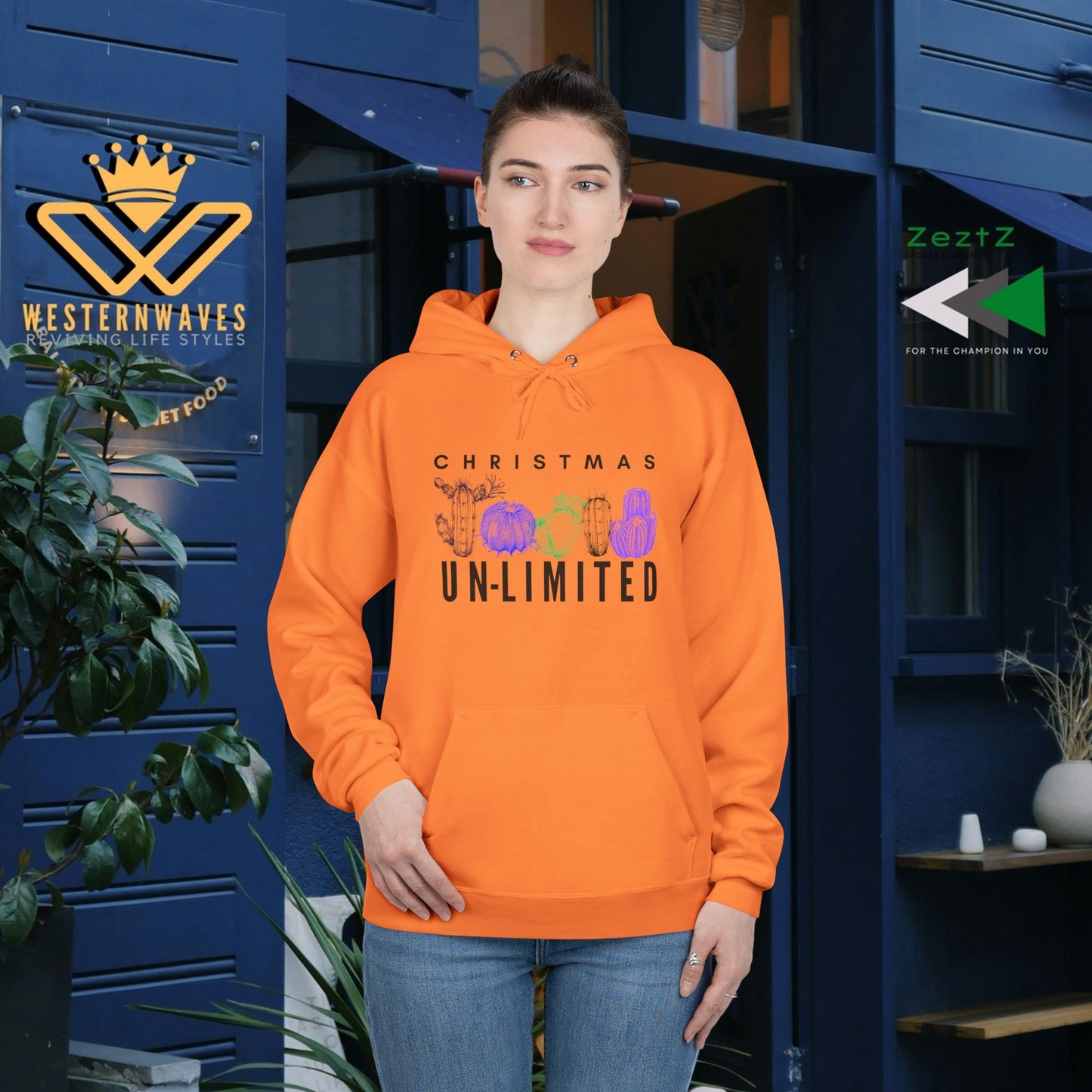 Unisex EcoSmart® Pullover Hoodie Sweatshirt_ N2 Series SPW USESPOHSS PT2WW001_ 2024 X’Mas Limited Edition by WesternWaves: