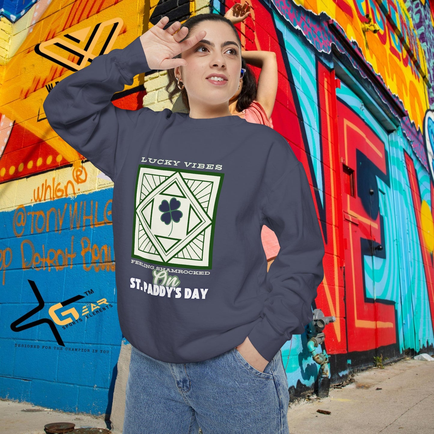 Unisex Garment-Dyed Sweatshirt_ N2+ Series UGDSS PT2WW005_ WesternWaves Limited Edition_