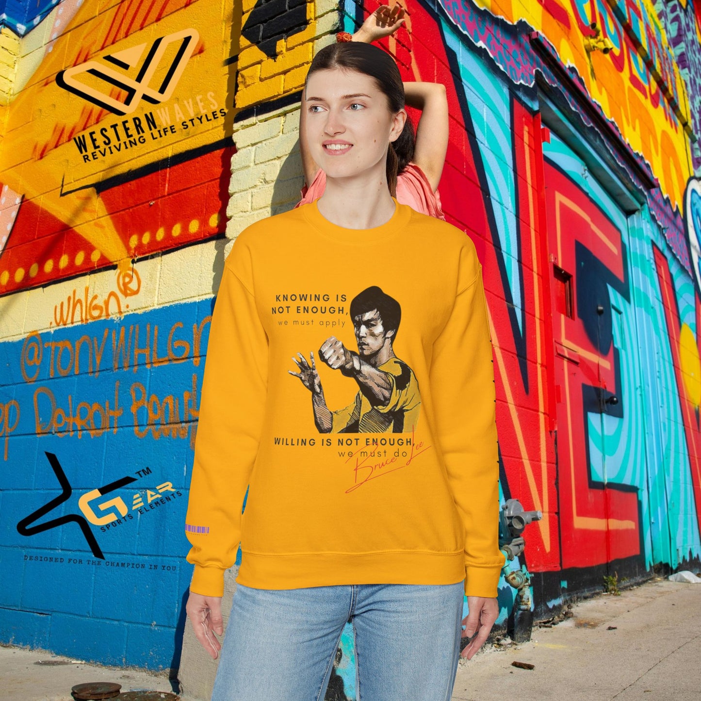 Unisex Heavy Blend™ Crewneck Sweatshirt_ N2 Sports Series SPW UHBCSS PT2WW008_ Limited Edition ‘Zeztz’ Brand Sports Elements by WesternWaves: