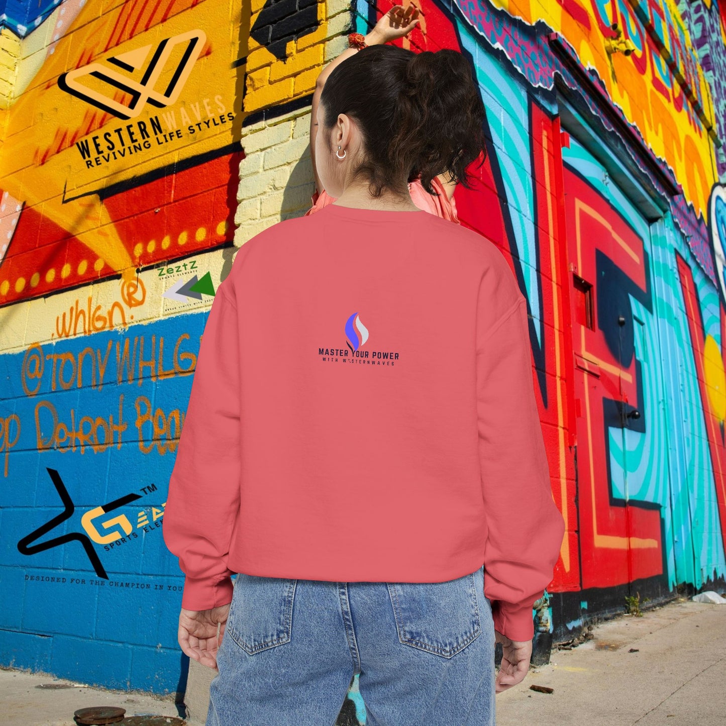 Unisex Garment-Dyed Sweatshirt_ N2 Series SPW UGDSS PT2WW002WesternWaves Limited Edition