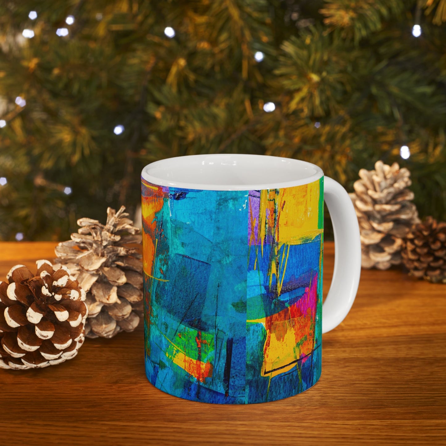 Ceramic Mug, (11oz, 15oz)_ N2+ Series CM10OZ&15OZ PT2WW003_ Limited Edition by WesternWaves: