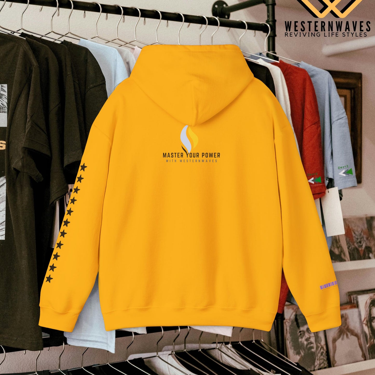 Unisex Heavy Blend™ Hooded Sweatshirt_ N2 Series SPW USHBHSS PT2WW007_Limited Edition Pinnacle of Comfort & Style by WesternWaves: