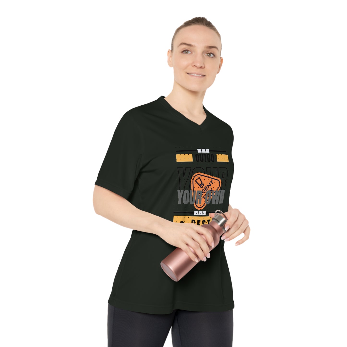 Women's Performance V-Neck T-Shirt_ N2 Series WPVNTS PT2WW002_ Limited Edition Reliable High-Performance Reliable Companion Under ‘EagalZ’ Series of Sports Elements by WesternWaves: