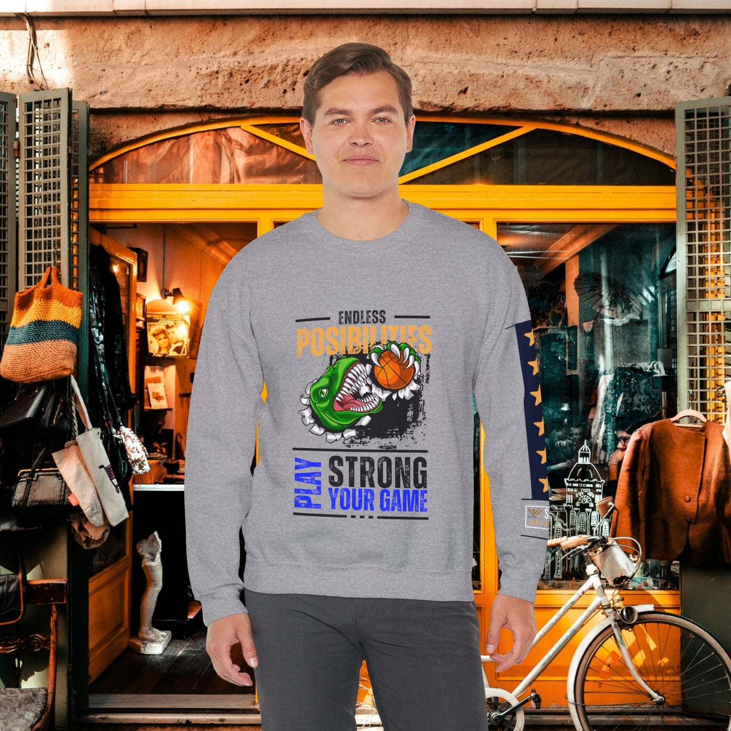 Unisex Heavy Blend™ Crewneck Sweatshirt_ N2 Series SPW UHBCSS PT2WW015_ Limited Edition Pure Luxury  By WesternWaves: