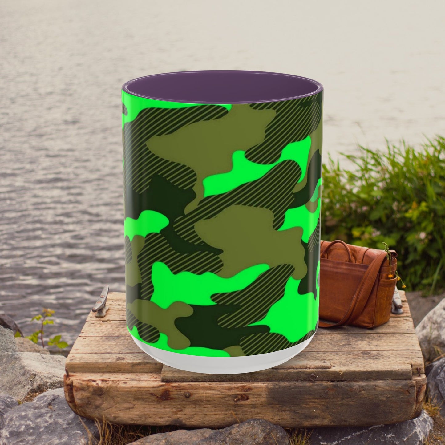 Accent Coffee Mug (11, 15oz)_ N2 Series ACMUG PT2WW004_ Limited Edition Mug by WesternWaves:
