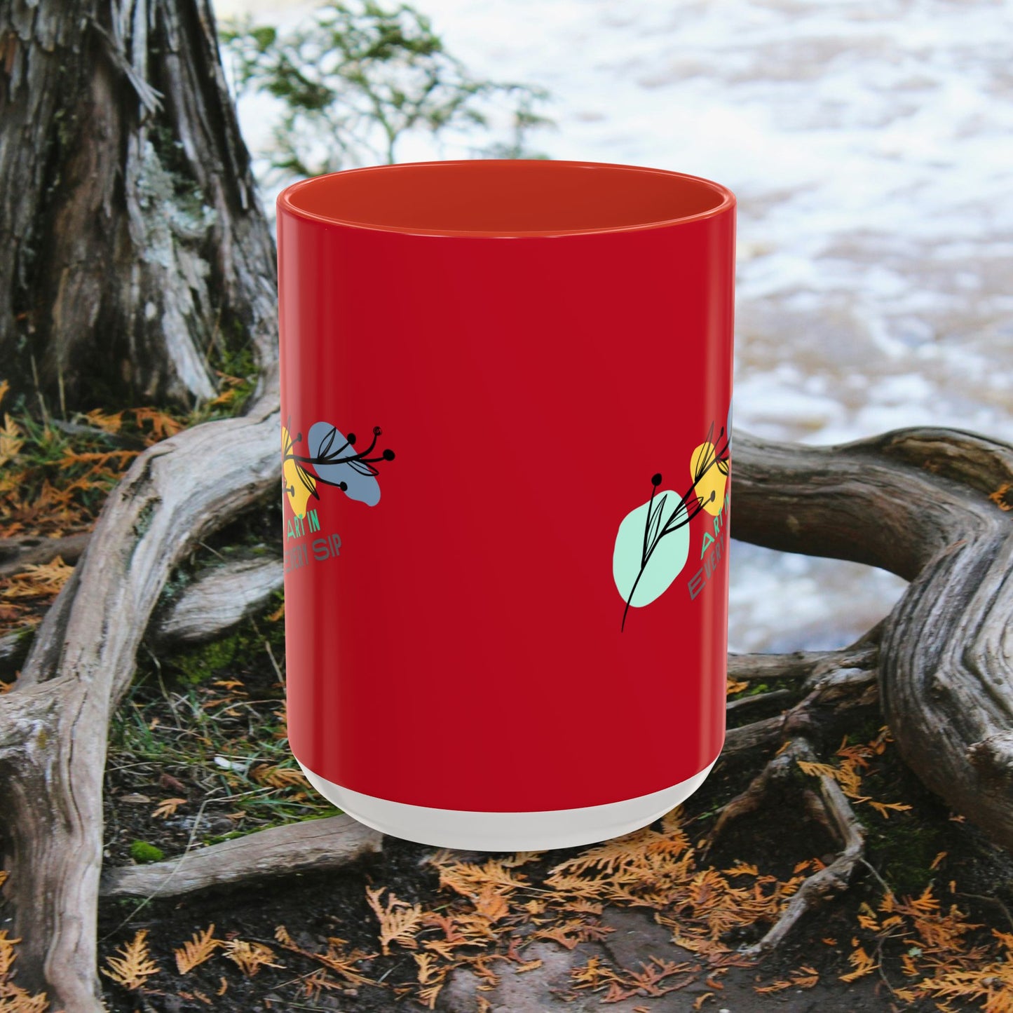 Accent Coffee Mug 11, 15oz_ N2 Series SPW ACM11OZ PT2WW011_ Limited Edition Perfect Blend of Style by WesternWaves: