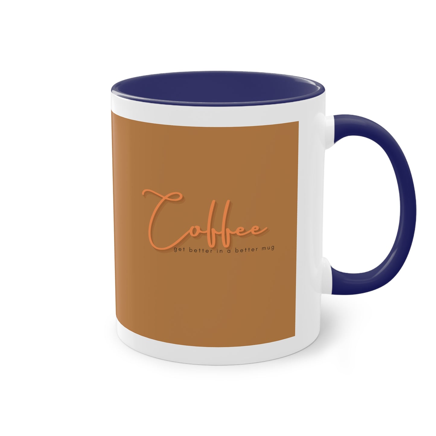 Two-Tone Coffee Mug, 11oz_ N2 Series TTCMUG PT2WW001_ Limited Edition Sipping Experience Both Pleasurable & Convenient by WesternWaves: