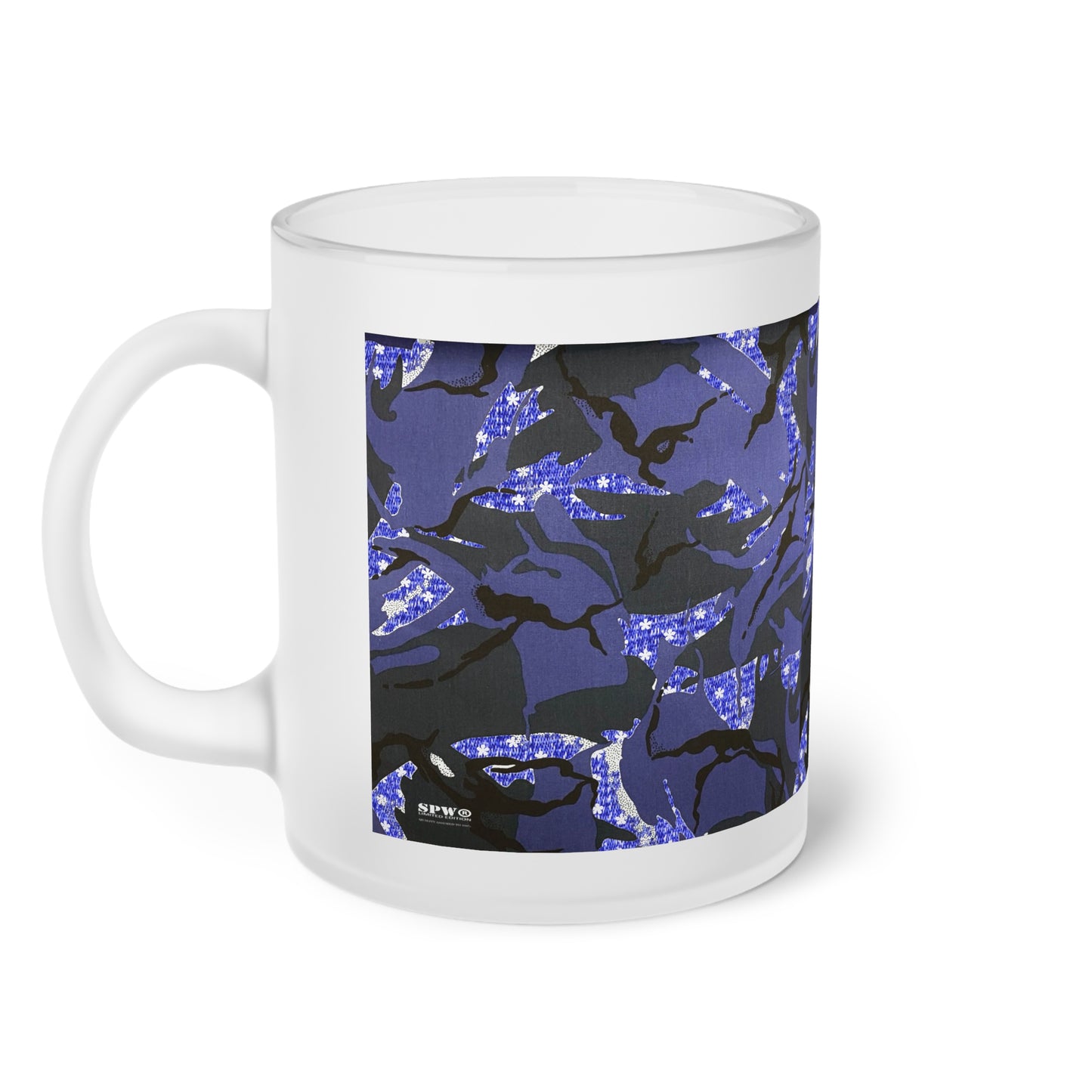 Frosted Glass Mug_ N Series SPW FGM PT2WW015_ Limited Edition product by WesternWaves