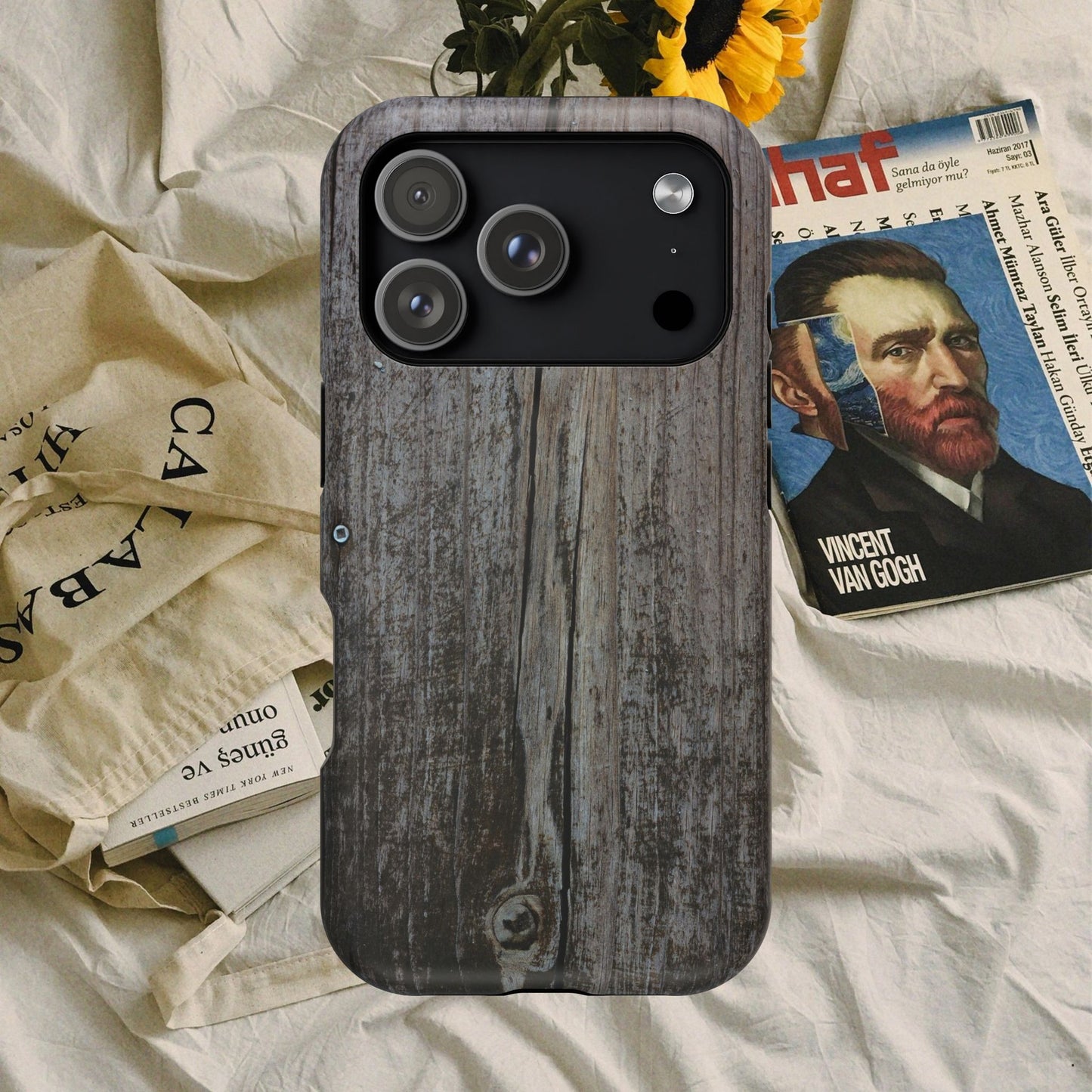 Impact-Resistant Tough Cases_ iPhone Case_ Series N8+ TCPCASE PT2WW006_ Limited Edition  Wooden Grain Phone Case for iPhones by WesternWaves: