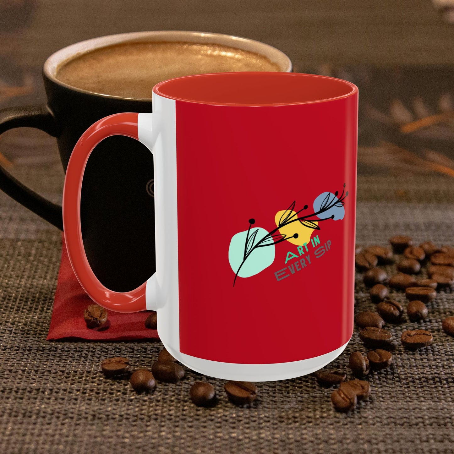 Accent Coffee Mug 11, 15oz_ N2 Series SPW ACM11OZ PT2WW011_ Limited Edition Perfect Blend of Style by WesternWaves: