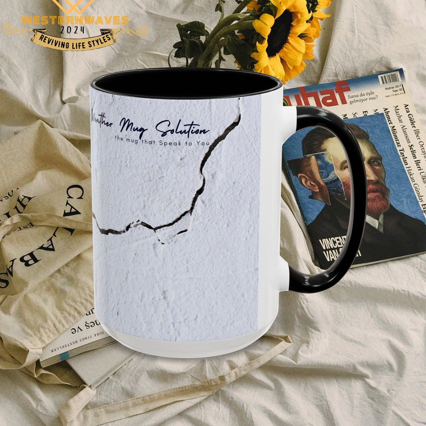 Accent Coffee Mug 11, 15oz_ N2 Series SPW ACM11OZ PT2WW010_ Limited Edition Perfect Blend of Style by WesternWaves: