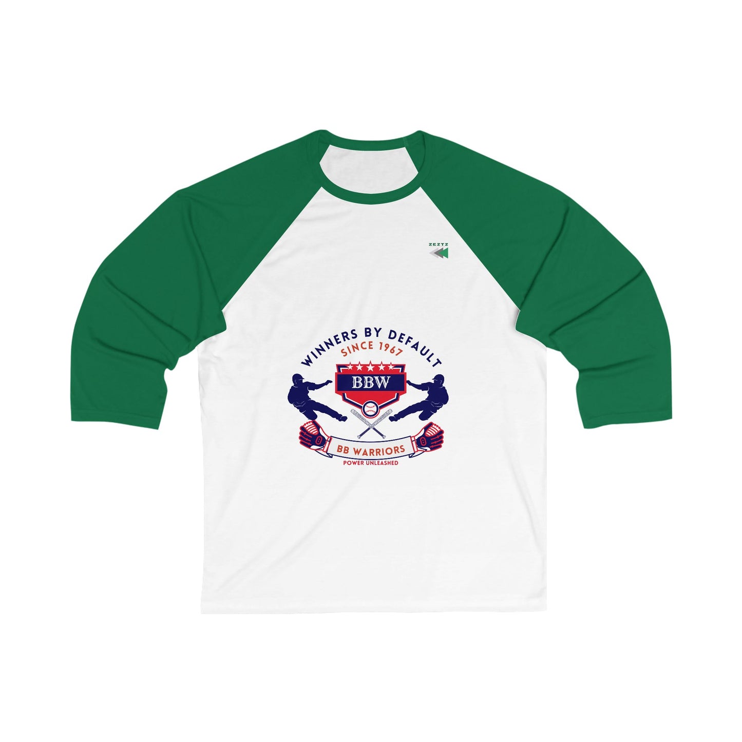 Unisex 3/4 Sleeve Baseball Tee_ N7* Series US3/4SBBTEE PT2WW001_ Limited Edition Baseball Tee by WesternWaves: