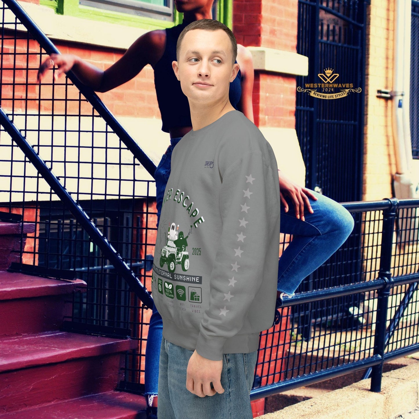 Unisex Summer Escape Crewneck Sweatshirt - Cruise into Eternal Sunshine_ 10 May 2025_ 001