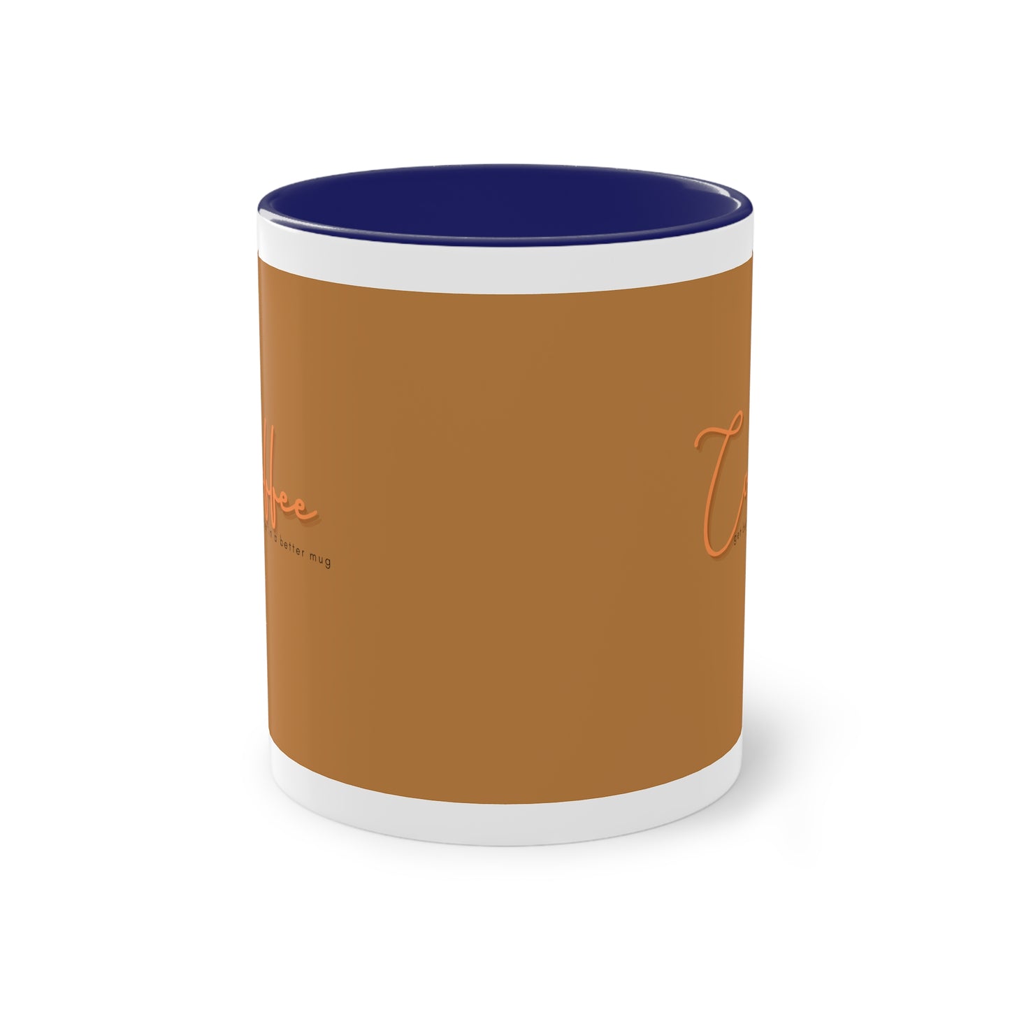 Two-Tone Coffee Mug, 11oz_ N2 Series TTCMUG PT2WW001_ Limited Edition Sipping Experience Both Pleasurable & Convenient by WesternWaves: