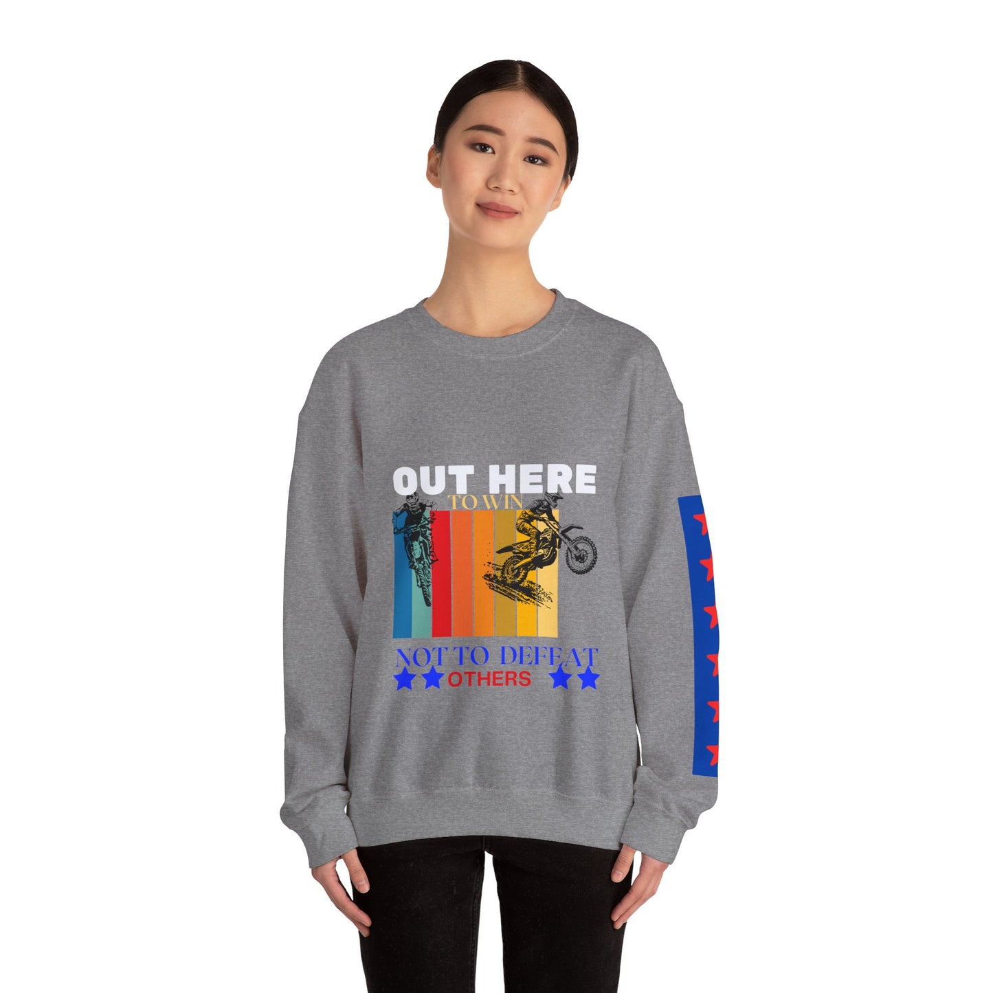 Unisex Heavy Blend™ Crewneck Sweatshirt_ N2 Sports Series SPW UHBCSS PT2WW004_ Limited Edition ‘Zeztz’ Brand Sports Elementz by WesternWaves: