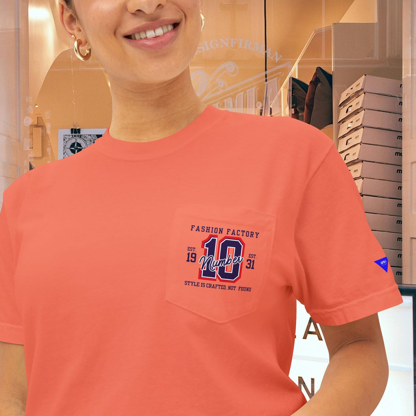 Unisex Garment-Dyed Pocket T-Shirt_ N3+ Series USGDPTS PT2WW001_ Limited Edition Raw Classic by WesternWaves: