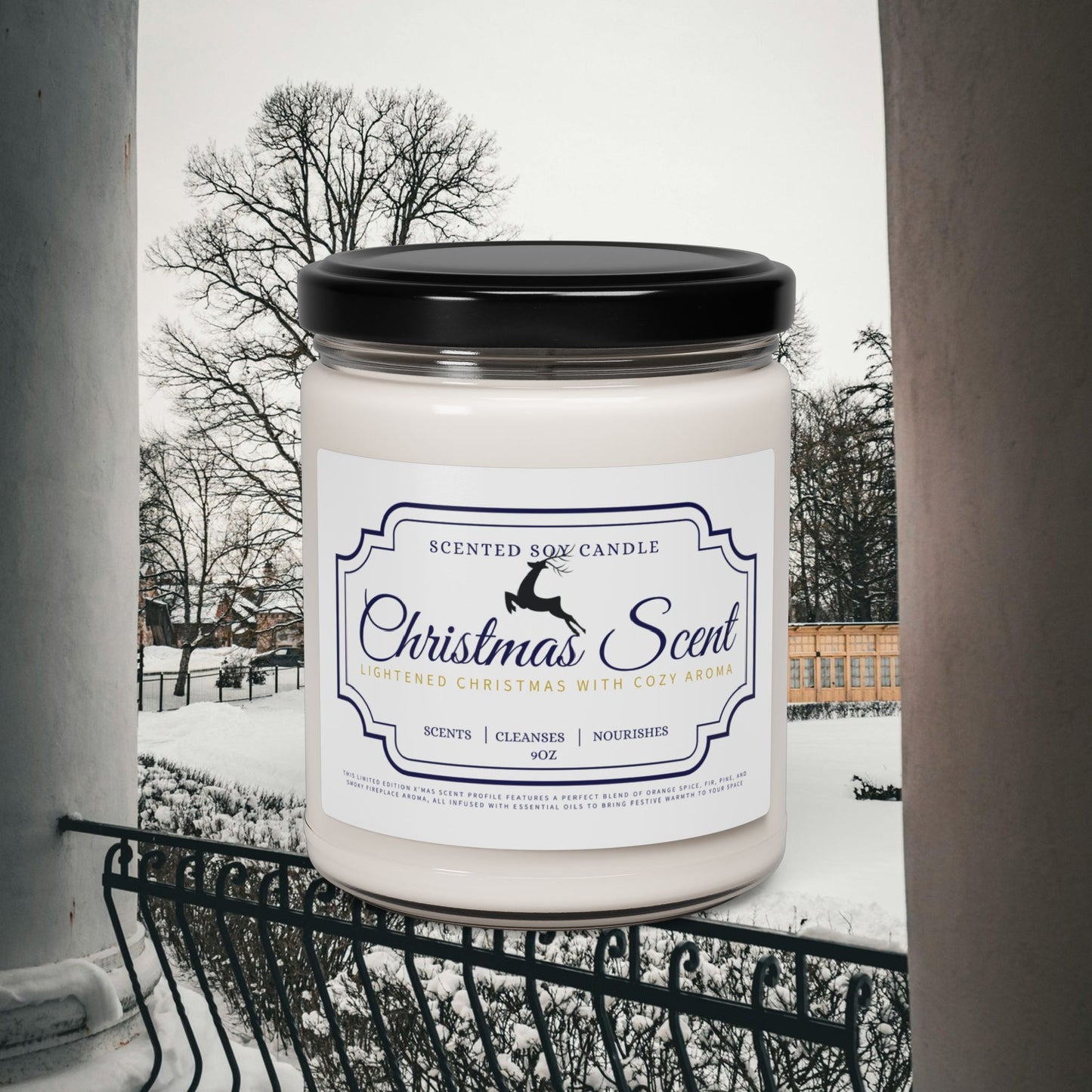 Scented Soy Candle, 9oz_ N2 Series SSC9Z PT2WW001_ Limited Edition Christmas Aroma by Westernwaves: