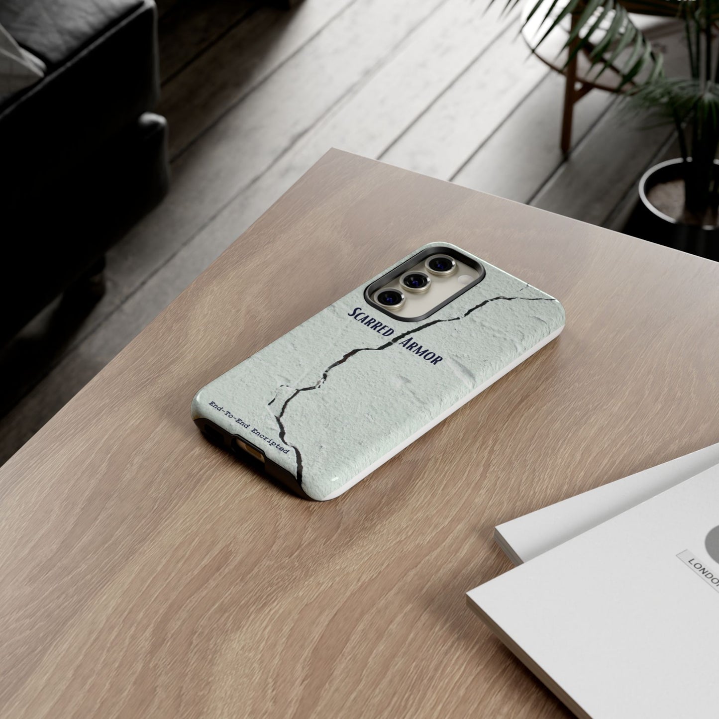 Tough Cases_ Samsung Galaxy Phone Case_ Series N8+ TCPCASE PT2WW003_ Limited Edition  Scarred Armor Design Samsung Galaxy Phone Cases by WesternWaves: