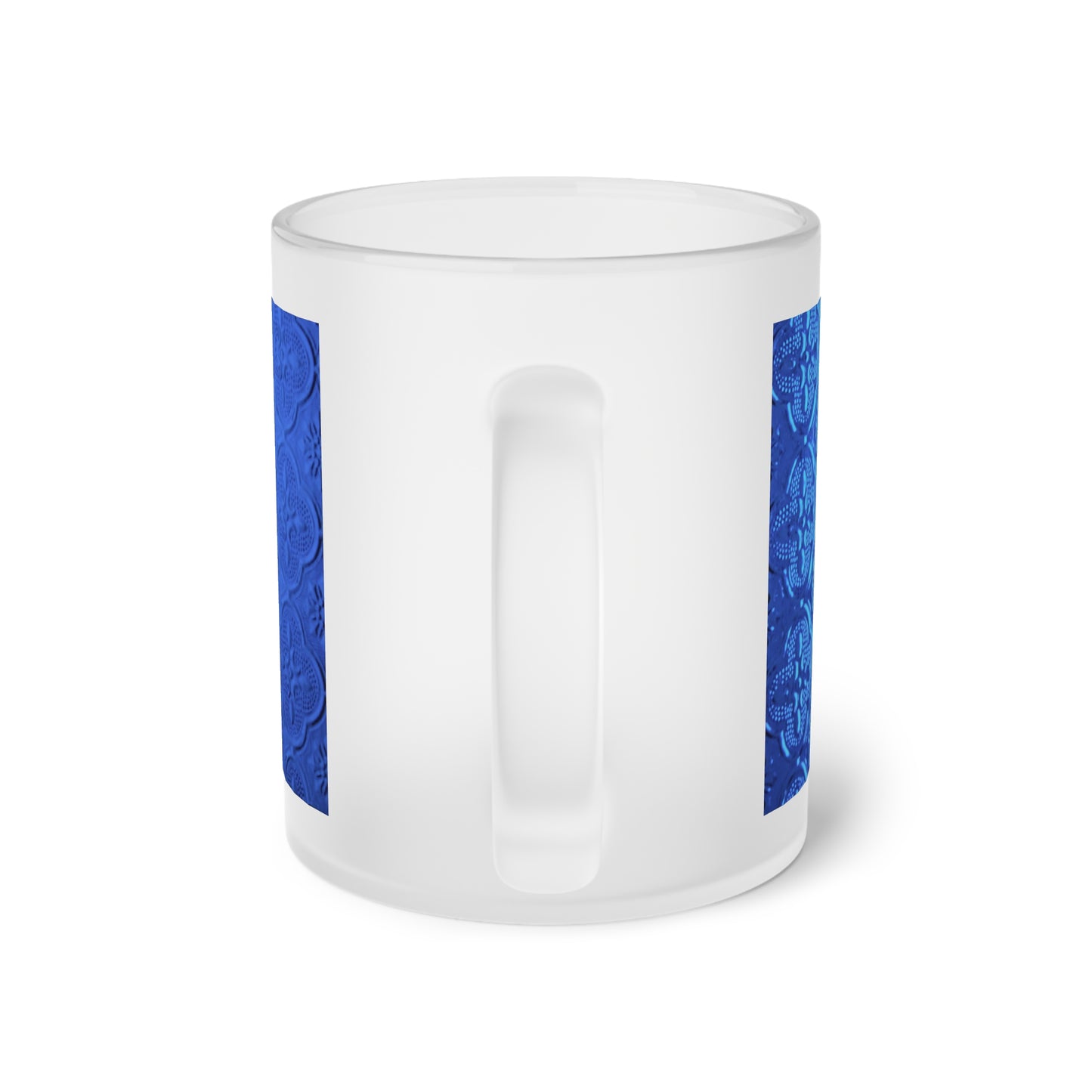 Frosted Glass Mug_ N2 Series SPW FGM PT2WW002_ Limited Edition Whimsical Dreams" Frosted Glass Mug by WesternWaves: