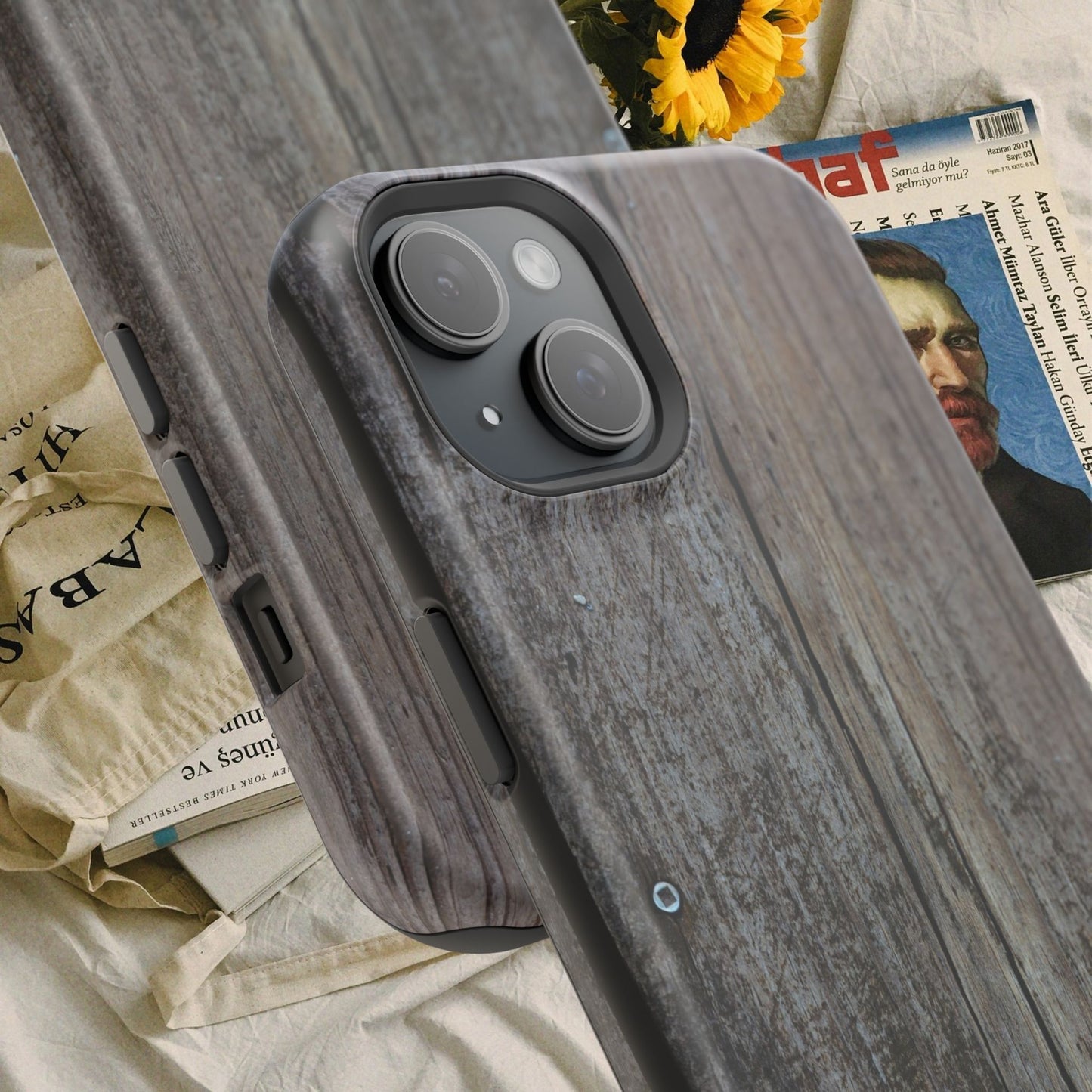 Impact-Resistant Tough Cases_ iPhone Case_ Series N8+ TCPCASE PT2WW006_ Limited Edition  Wooden Grain Phone Case for iPhones by WesternWaves: