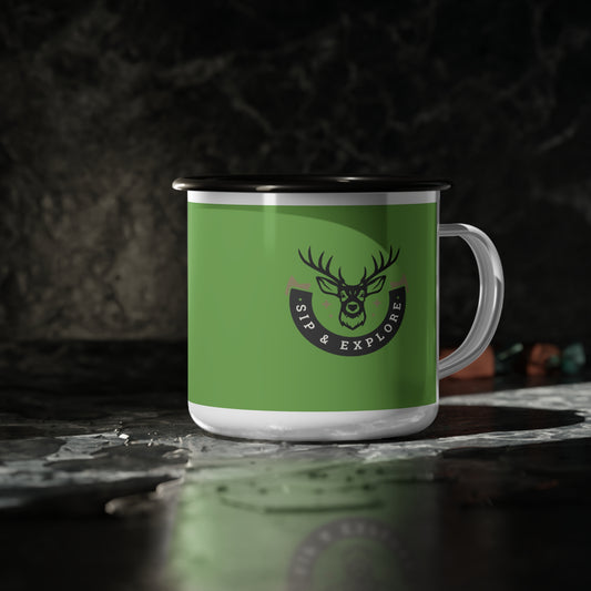 Enamel Camp Cup -  NSeries ECC PT2WW002_ Wilderness Wanderer Limited Edition by WesternWaves: