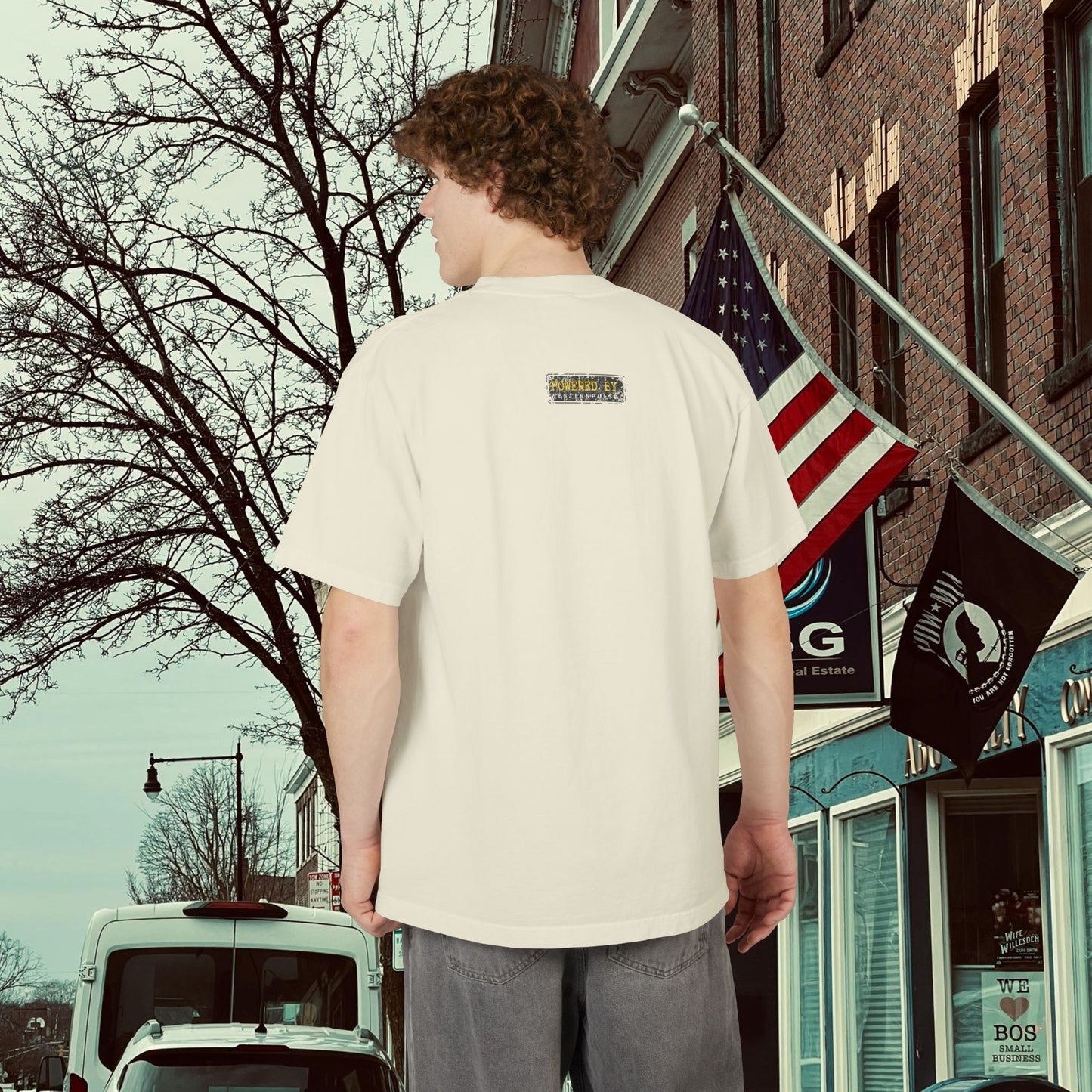 Unisex Garment-Dyed Drop-Shoulder T-Shirt_ 06 jULY 2025_ Limited Edition Tee for Outdoor Fun by WesternPulse: