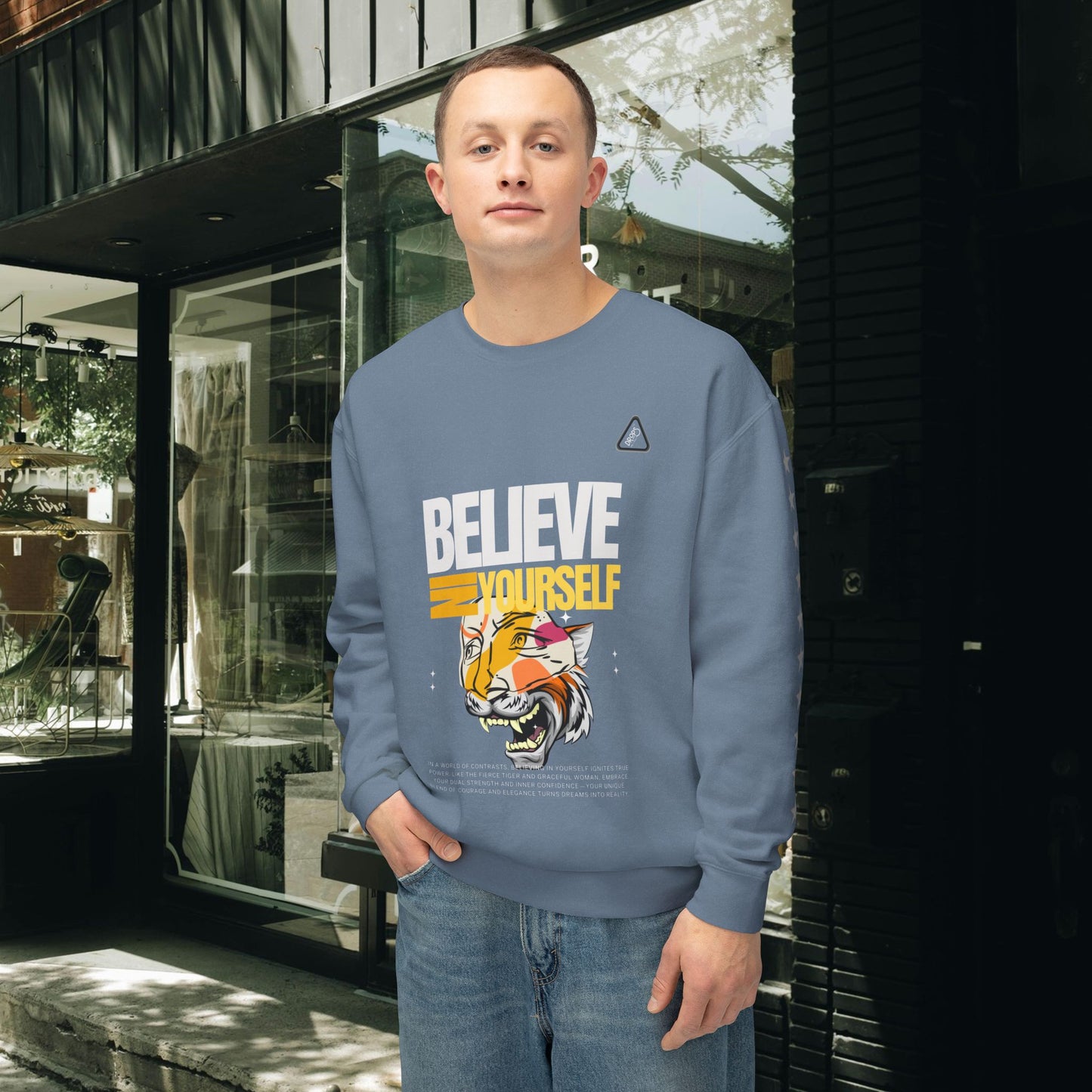 Unisex Lightweight Crewneck Sweatshirt_ N2 Series ULWCSS PT2WW006_ Limited Edition Unparalleled Quality by WesternWaves: