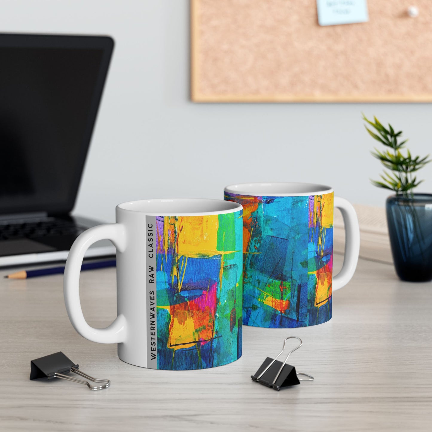 Ceramic Mug, (11oz, 15oz)_ N2+ Series CM10OZ&15OZ PT2WW003_ Limited Edition by WesternWaves: