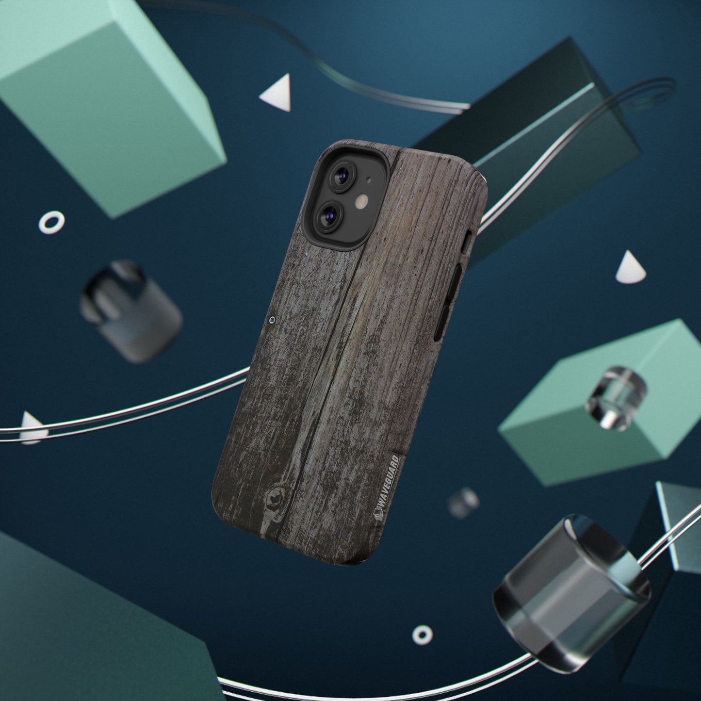 Impact-Resistant Tough Cases_ iPhone Case_ Series N8+ TCPCASE PT2WW006_ Limited Edition  Wooden Grain Phone Case for iPhones by WesternWaves: