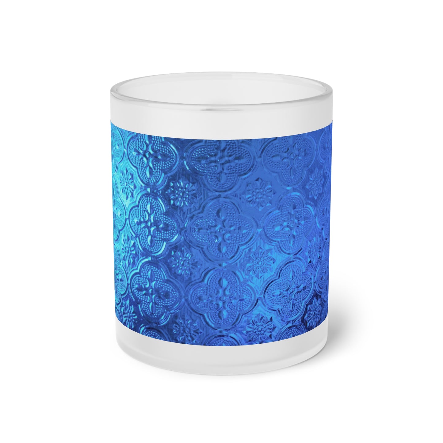 Frosted Glass Mug_ N2 Series SPW FGM PT2WW002_ Limited Edition Whimsical Dreams" Frosted Glass Mug by WesternWaves: