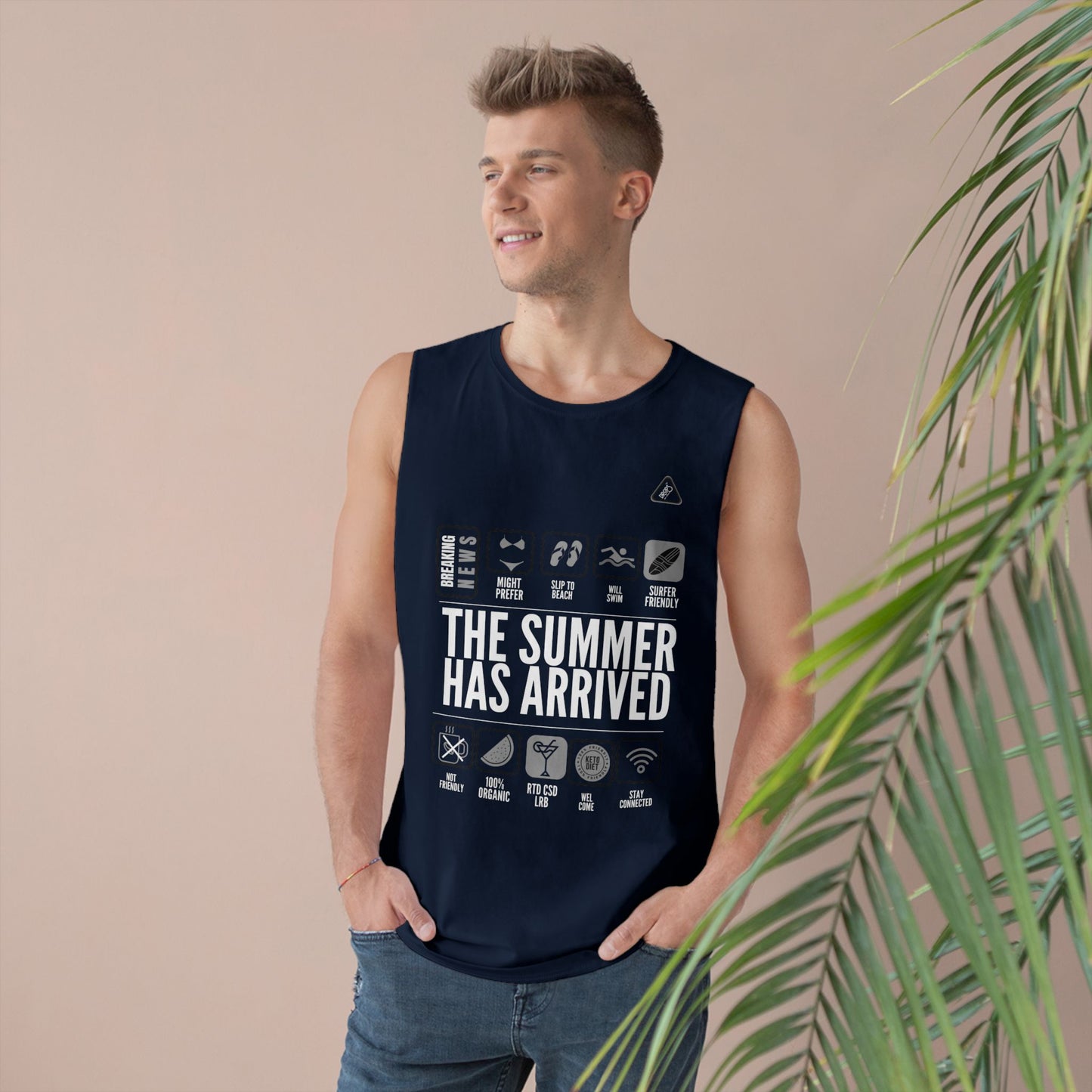 Unisex Summer Vibes Tank Top - 'The Summer Has Arrived' – Organic Cotton_ 09 May 2025_ 001