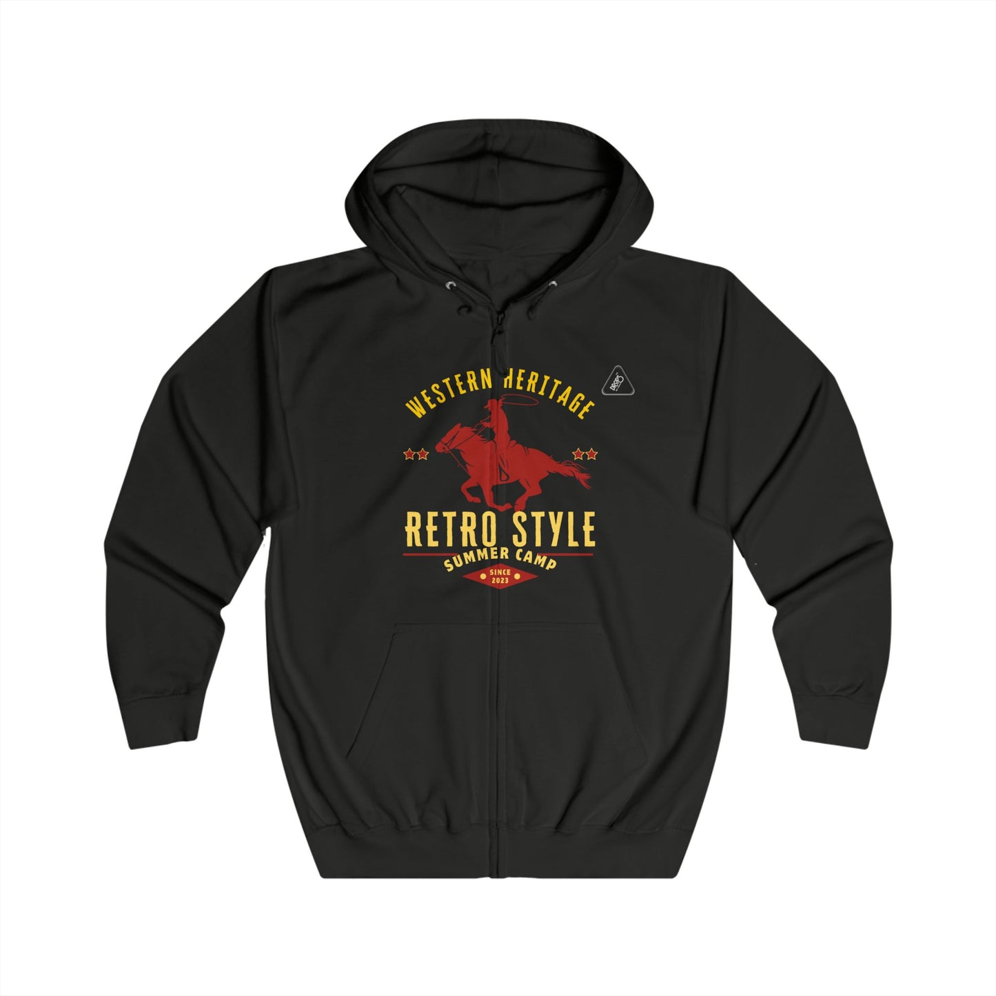 Unisex Full Zip Hoodie_ N7+ Series USFZHOODIE PT2WW004_ Limited Edition Trendy Vibes by WesternWaves: