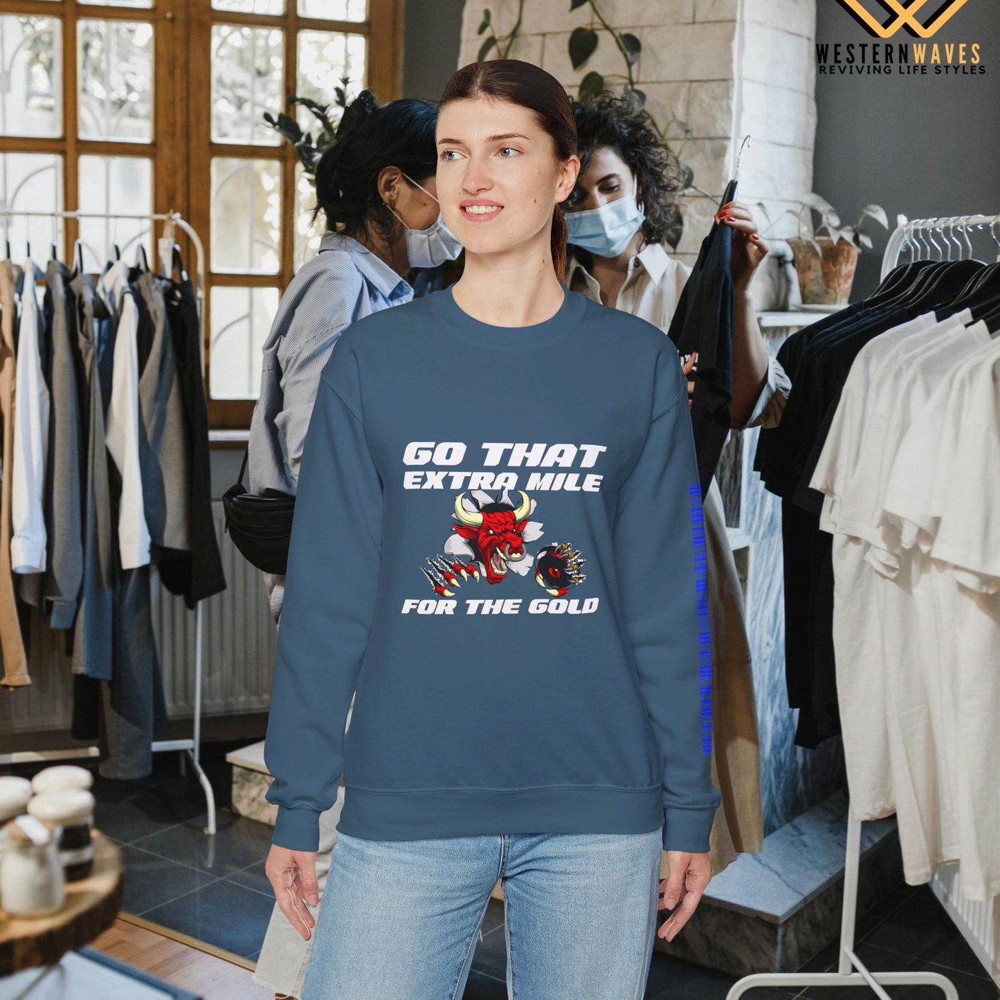 Unisex Heavy Blend™ Crewneck Sweatshirt_ N2 Sports Series SPW UHBCSS PT2WW005_ Limited Edition ‘Zeztz’ Brand Sports Elements by WesternWaves: