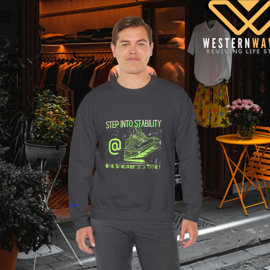 Unisex Heavy Blend™ Crewneck Sweatshirt_ N3+ Series UHBCSS PT2WW032_ Limited Edition Pure Luxury  By WesternWaves: