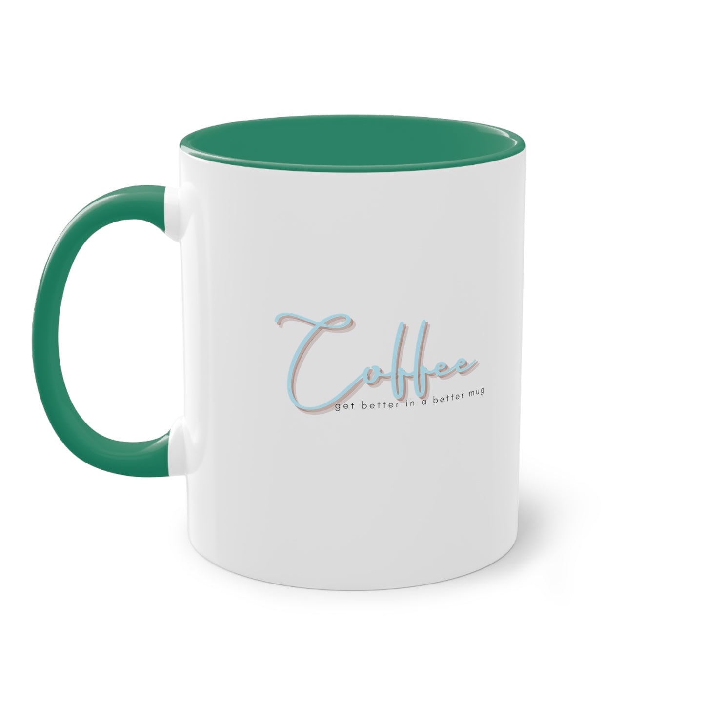 Two-Tone Coffee Mug, 11oz_ N2 Series TTCMUG PT2WW002_ Limited Edition Sipping Experience Both Pleasurable & Convenient by WesternWaves: