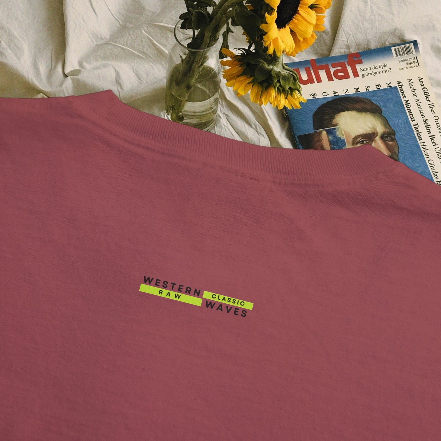 Unisex Garment-Dyed Pocket T-Shirt_ N3+ Series USGDPTS PT2WW001_ Limited Edition Raw Classic by WesternWaves: