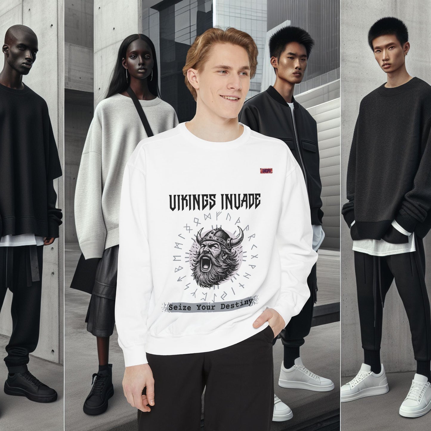Unisex Garment-dyed Sweatshirt_ Series UWD 063_  Limited Edition Cozy Apparel for Adventurers by WesternWaves: