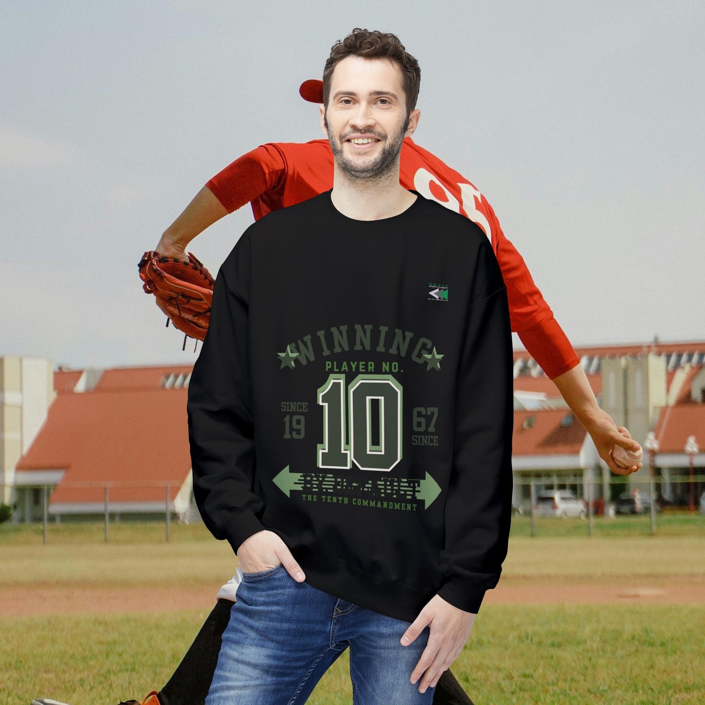 Unisex Midweight Softstyle Fleece Crewneck Sweatshirt_ N2 Series USMWSSFCNSS PT2WW001_ ‘ZeztZ’ Brand Limited Edition Statement of Style & Sustainability by WesternWaves: