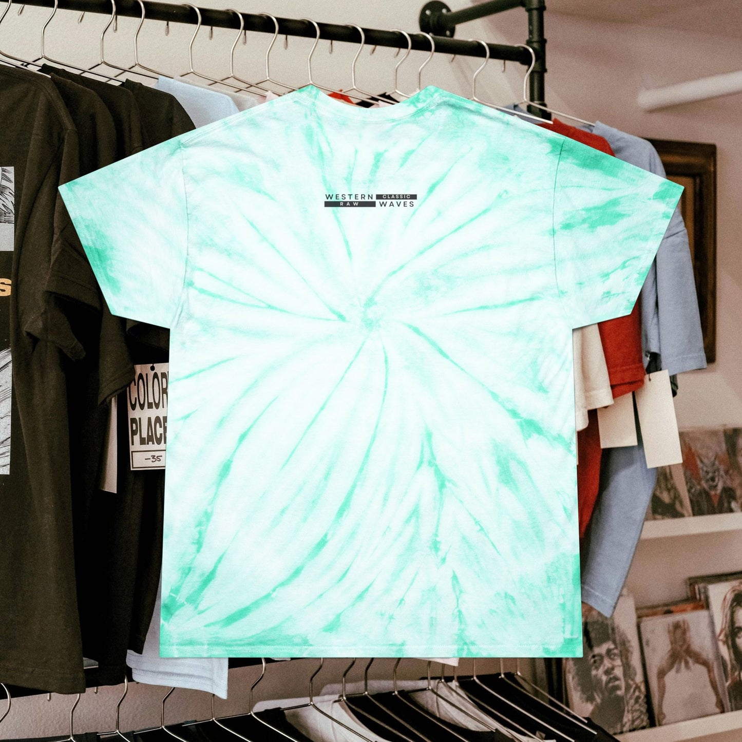 Tie-Dye Tee, Cyclone_ N2 Series T&DTEE PT2WW001_ Retro Style Limited Edition by WesternWaves: