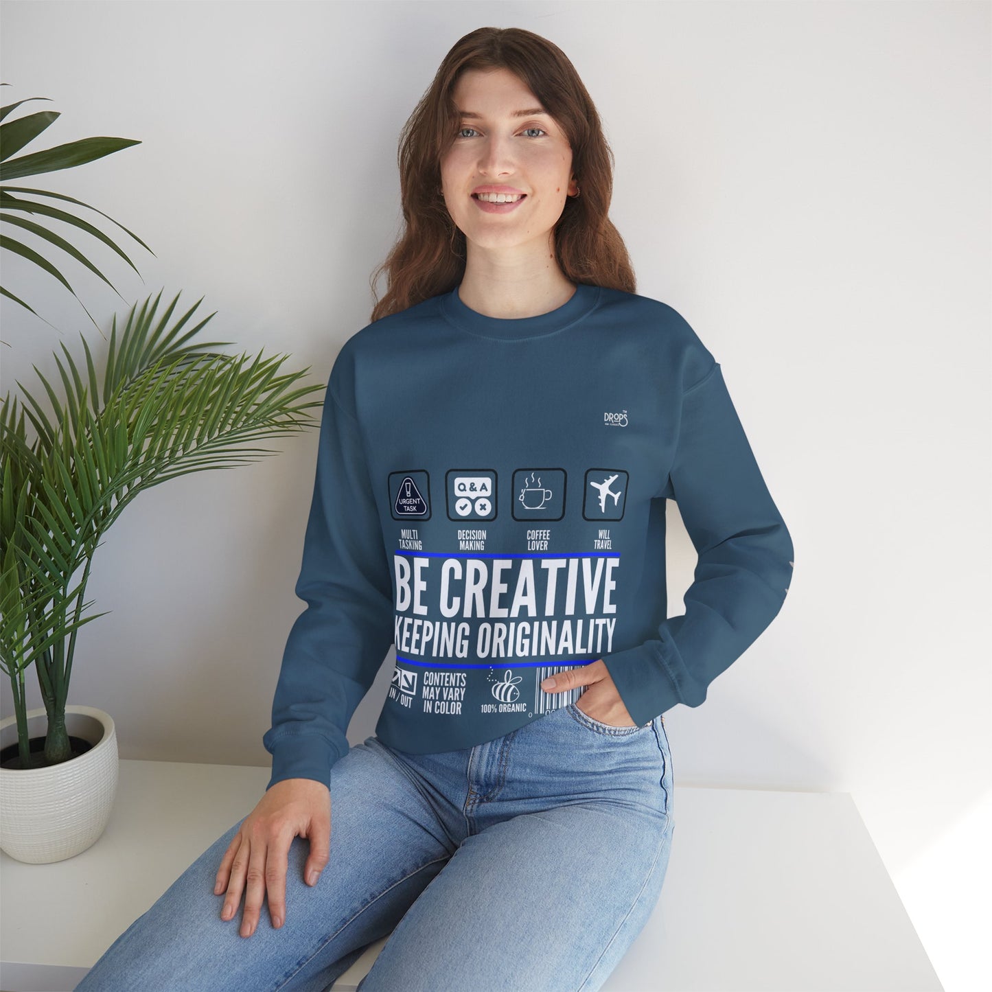 Unisex Heavy Blend™ Crewneck Sweatshirt_ N2 Sports Series UHBCSS PT2WW004_ Limited Edition 'DROPS' Brand  Sweatshirt by WesternWaves: