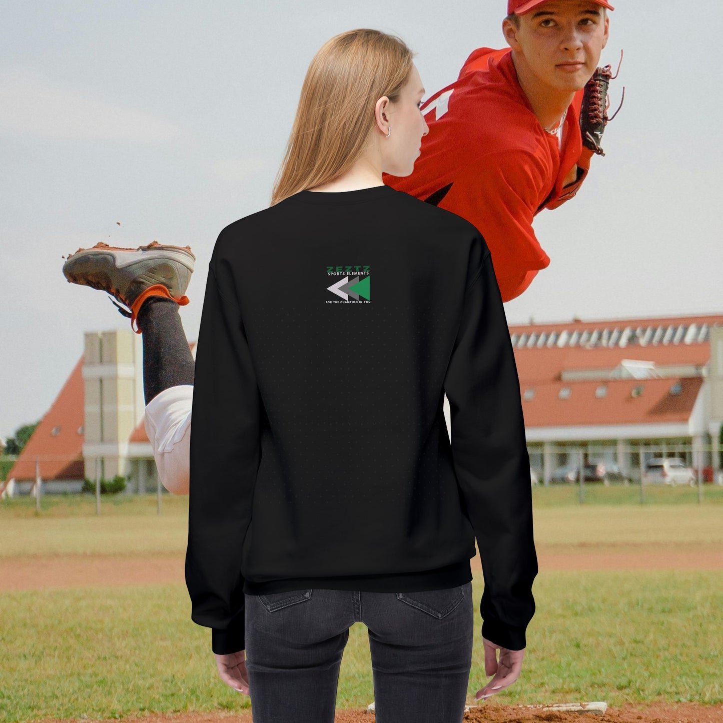 Unisex Midweight Softstyle Fleece Crewneck Sweatshirt_ N2 Series USMWSSFCNSS PT2WW001_ ‘ZeztZ’ Brand Limited Edition Statement of Style & Sustainability by WesternWaves: