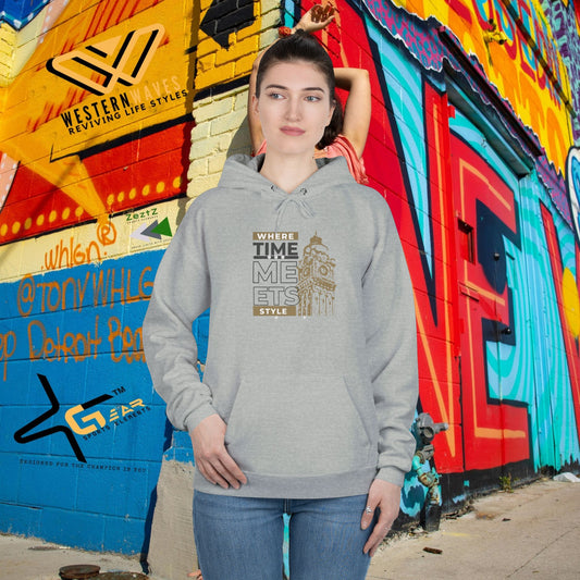 Unisex EcoSmart® Pullover Hoodie Sweatshirt_ N2 Series SPW USESPOHSS PT2WW001_ Limited Edition Perfect Blend of Comfort, Style, & Sustainability by WesternWaves: