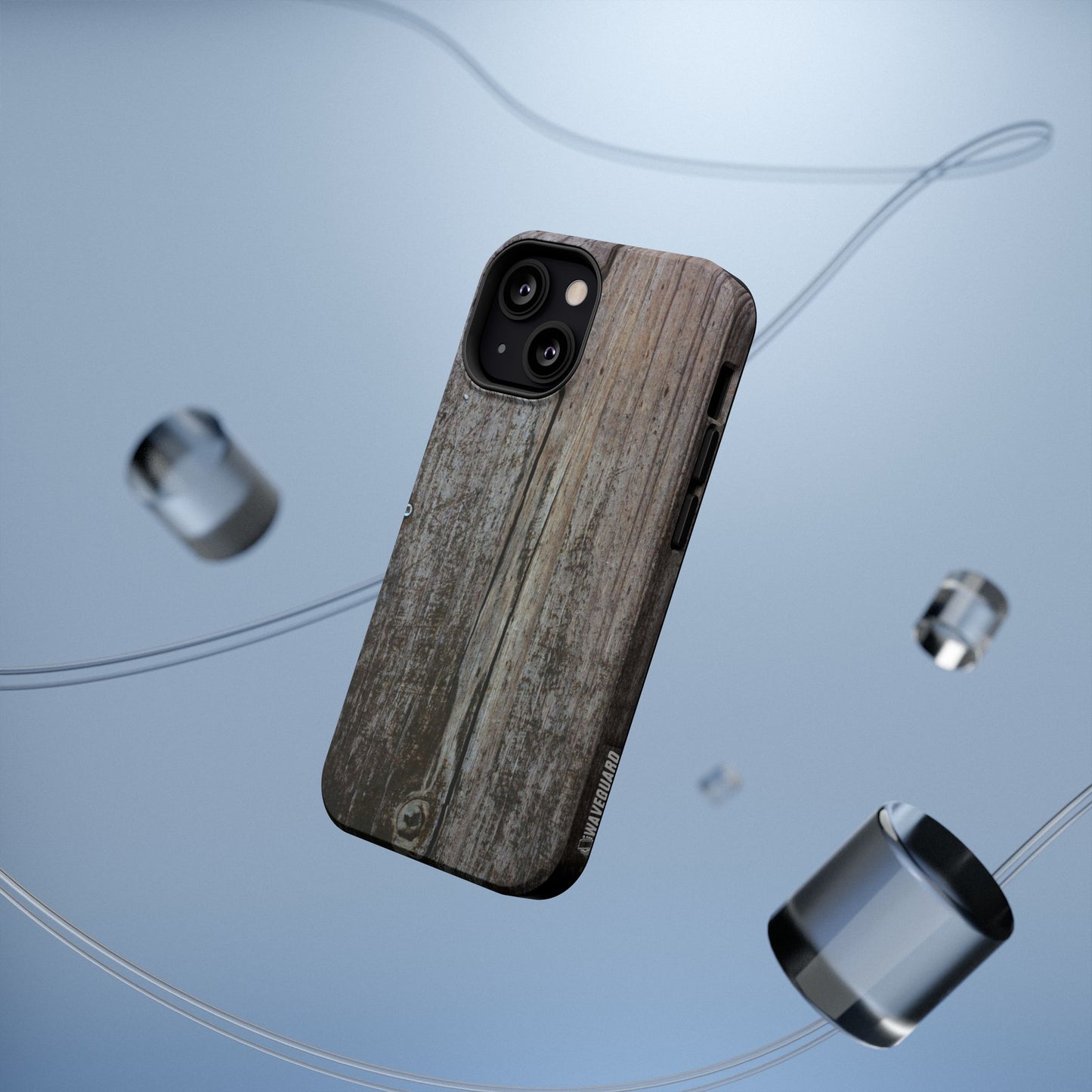 Impact-Resistant Tough Cases_ iPhone Case_ Series N8+ TCPCASE PT2WW006_ Limited Edition  Wooden Grain Phone Case for iPhones by WesternWaves: