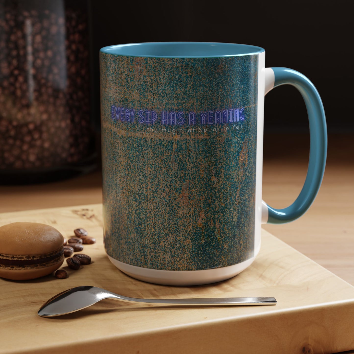 Accent Coffee Mug 11, 15oz_ N2 Series SPW ACM11OZ PT2WW008_ Vibrant Limited Edition Design by WesternWawes: