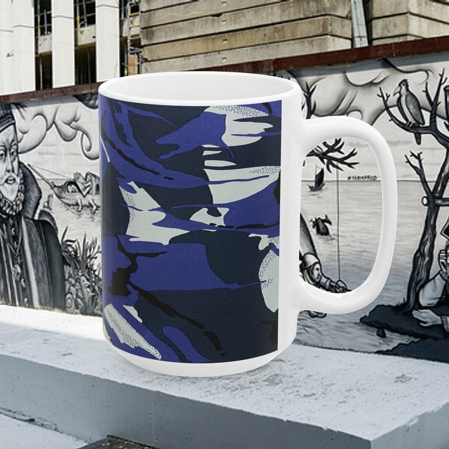 Ceramic Mug, (11oz, 15oz)_ N2+ Series CM10OZ&15OZ PT2WW005_ Limited Edition by WesternWaves: